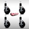 Service Caster 5'' SS Soft Rubber Swivel 1-3/4'' Expanding Stem Caster Set with Brake, 4PK SCC-SSEX20S514-SRS-TLB-134-4 - alternate 3